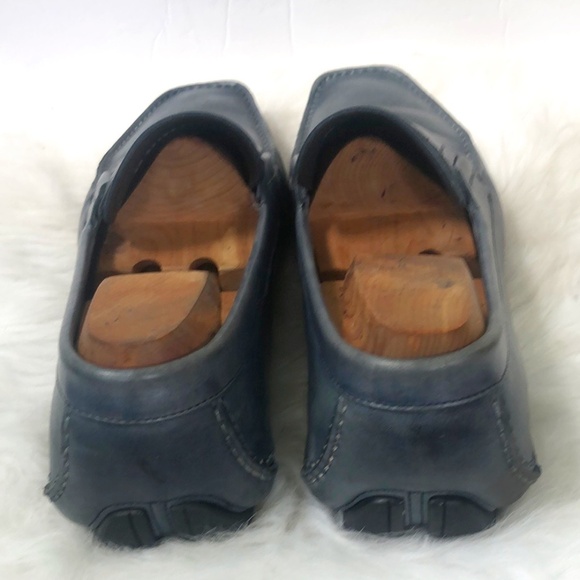 Salvatore Ferragamo Men's Authentic Blue Loafers Size 10.5 - Picture 5 of 9